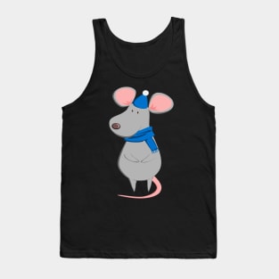 Cute Rat - Funny New Year 2020 Christmas Rat Gift Tank Top